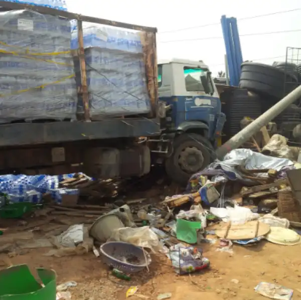 One dead, several injured as truck ploughs into traders in Igando